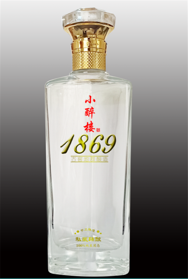 烤花玻璃酒瓶